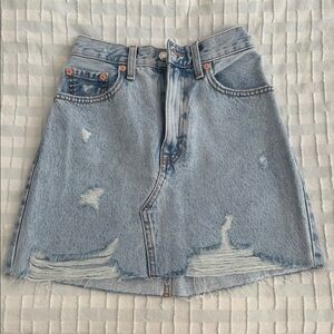 Denim Mini Skirt